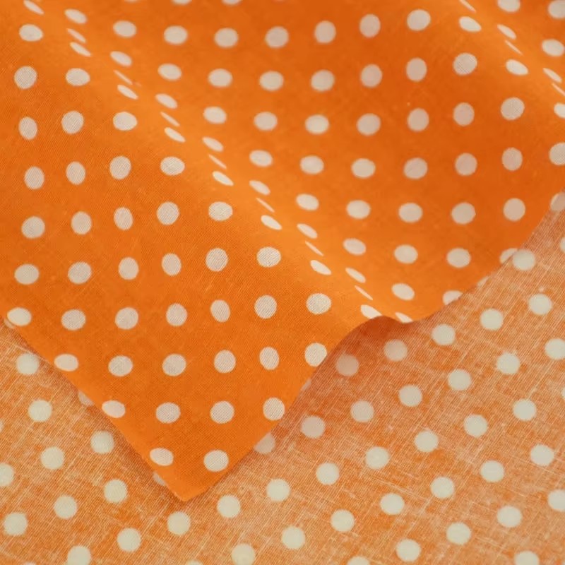 50X150Cm Wit Oranje Polka Dot  - Home Textiles & Decorations recensie en prijs