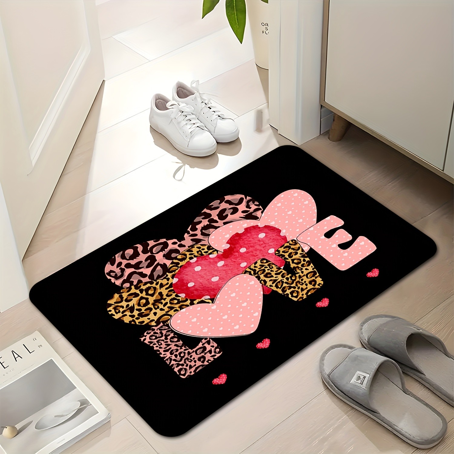 Deurmat met luipaardhart en li - Home Textiles Premium recensie en prijs