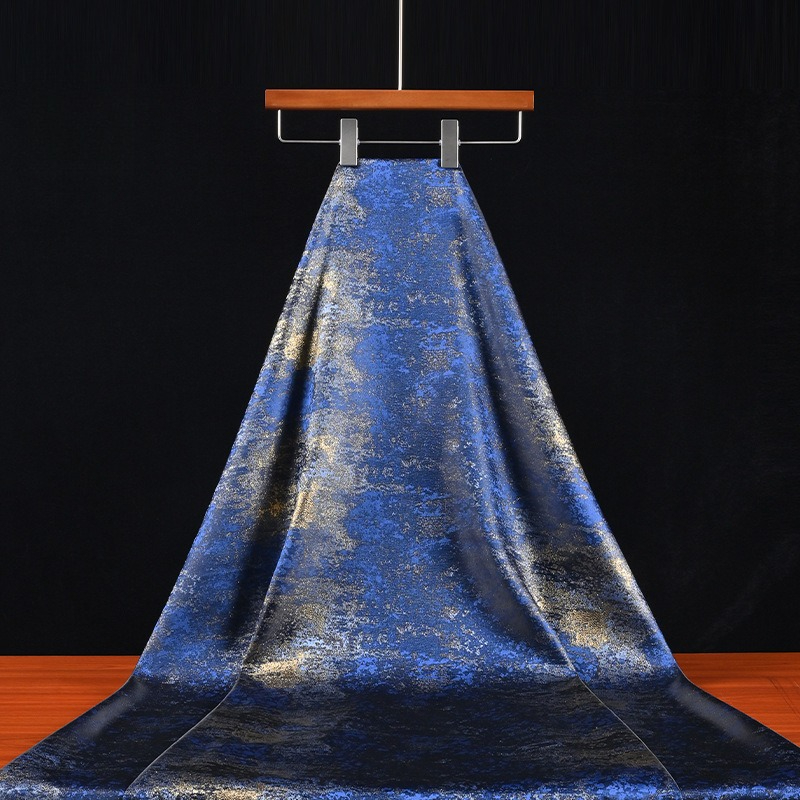 Retro blauwe, vergulde stof me - Home Textiles & Decorations recensie en prijs