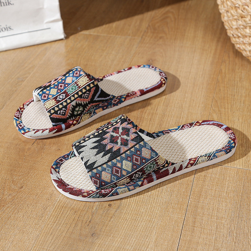 Natuurlijke linnen sandalen vo - Home Textile recensie en prijs